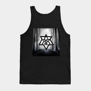 Hexagram - Creepy Grey Forest Tank Top